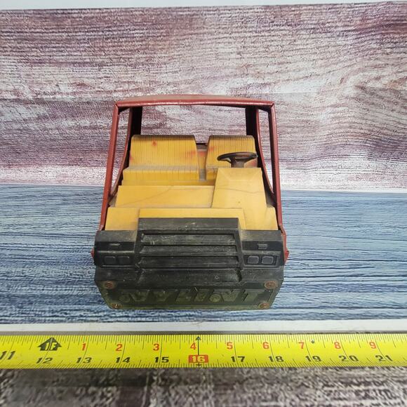 Vintage Nylint Pressed Steel cabover semi parts/repair missing windshield red - Picture 3 of 7